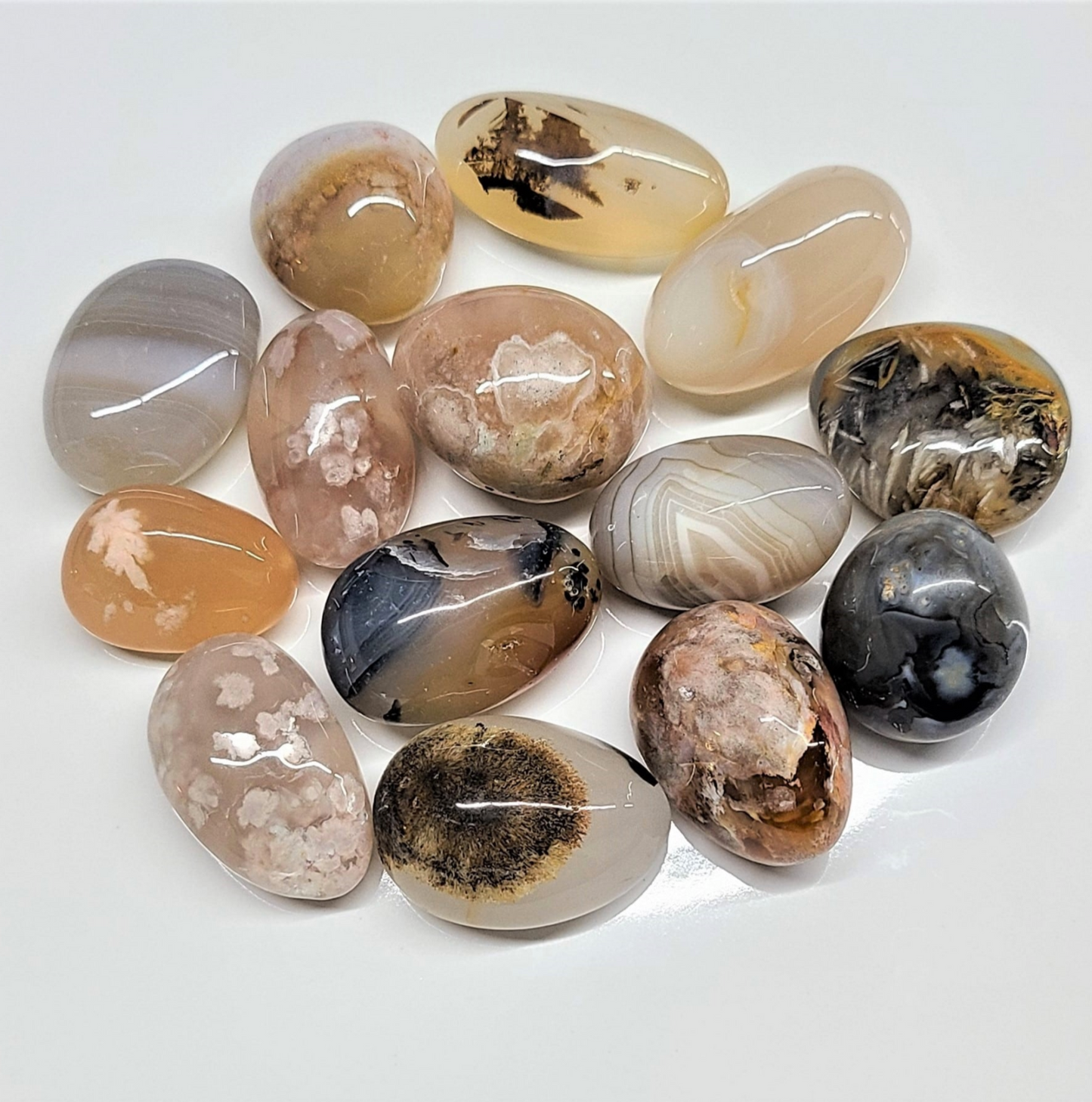 Mixed Agate Tumbled Stones (A Quality) Sacred Crystals