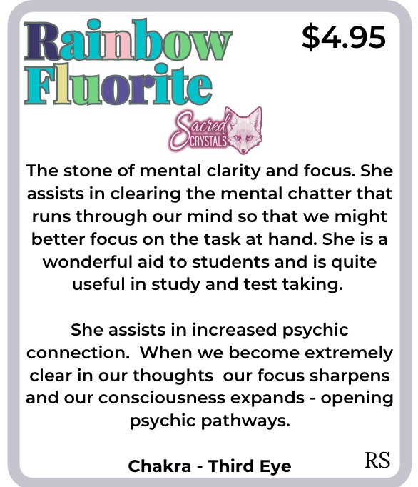 Rough Rainbow Fluorite – Raw Stone from China Sacred Crystals