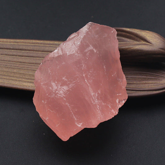 Rough Rose Quartz Crystal Midnightt Light