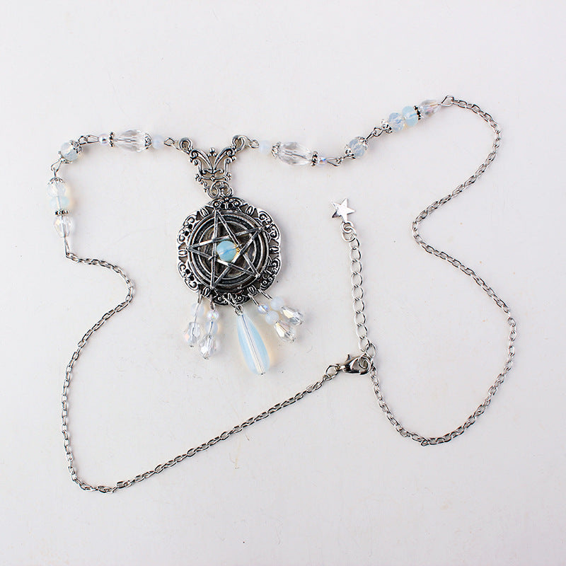 Magic Opal Witchcraft Necklace Midnightt Light