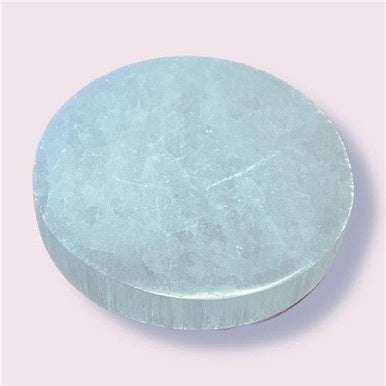 3" Selenite Charging Coaster - Disk Sacred Crystals