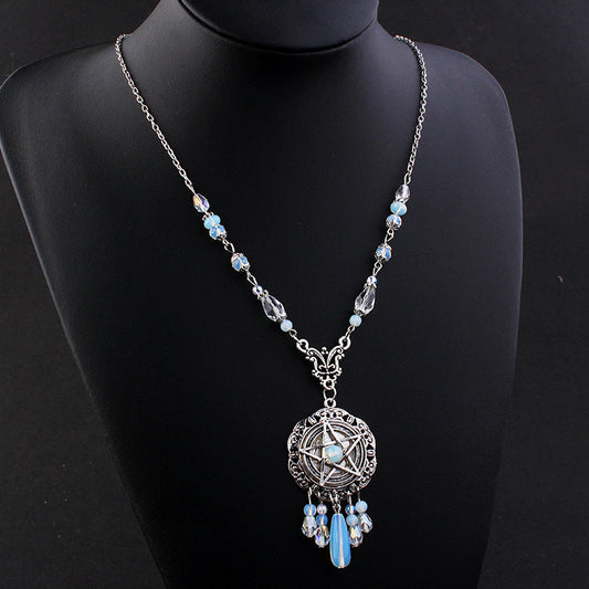 Magic Opal Witchcraft Necklace Midnightt Light