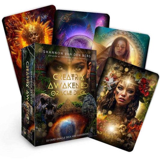 Creatrix Awakened Oracle Deck: 33 Cards & 126 Pg Book) Sacred Crystals