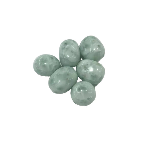 Larimar Tumbled Palm Stones Midnightt Light