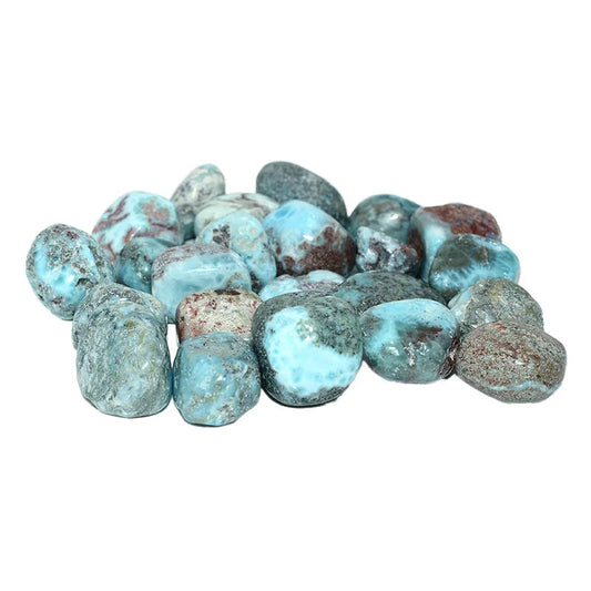 Larimar Tumbled Agate Stones Polished Midnightt Light