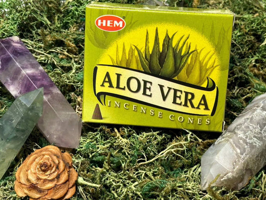 Incense Cones - Aloe Vera Sacred Crystals