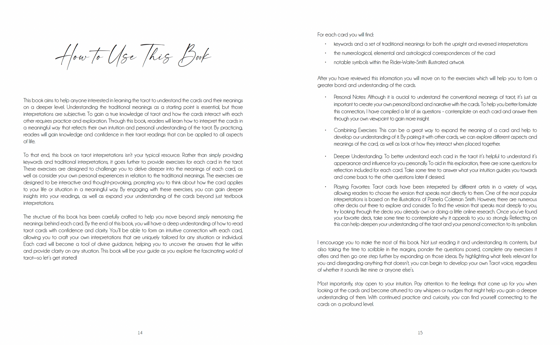 Decoding the Cards: A Tarot Workbook for Intuitive Exploration Writual Planner