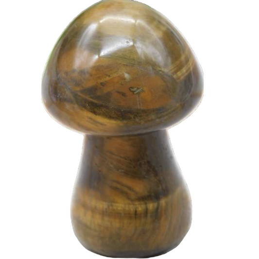 1.5” Tiger Eye Mushroom - Ultimate Stone of Balance Sacred Crystals