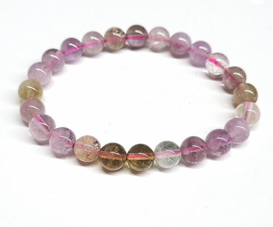 Auralite 23 Round Bead Bracelet 8mm - Ancient Wisdom Sacred Crystals
