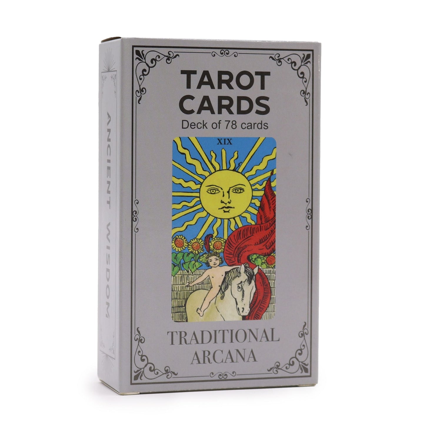 Tarot Cards with Guide Book - Traditional Arcana Midnightt Light