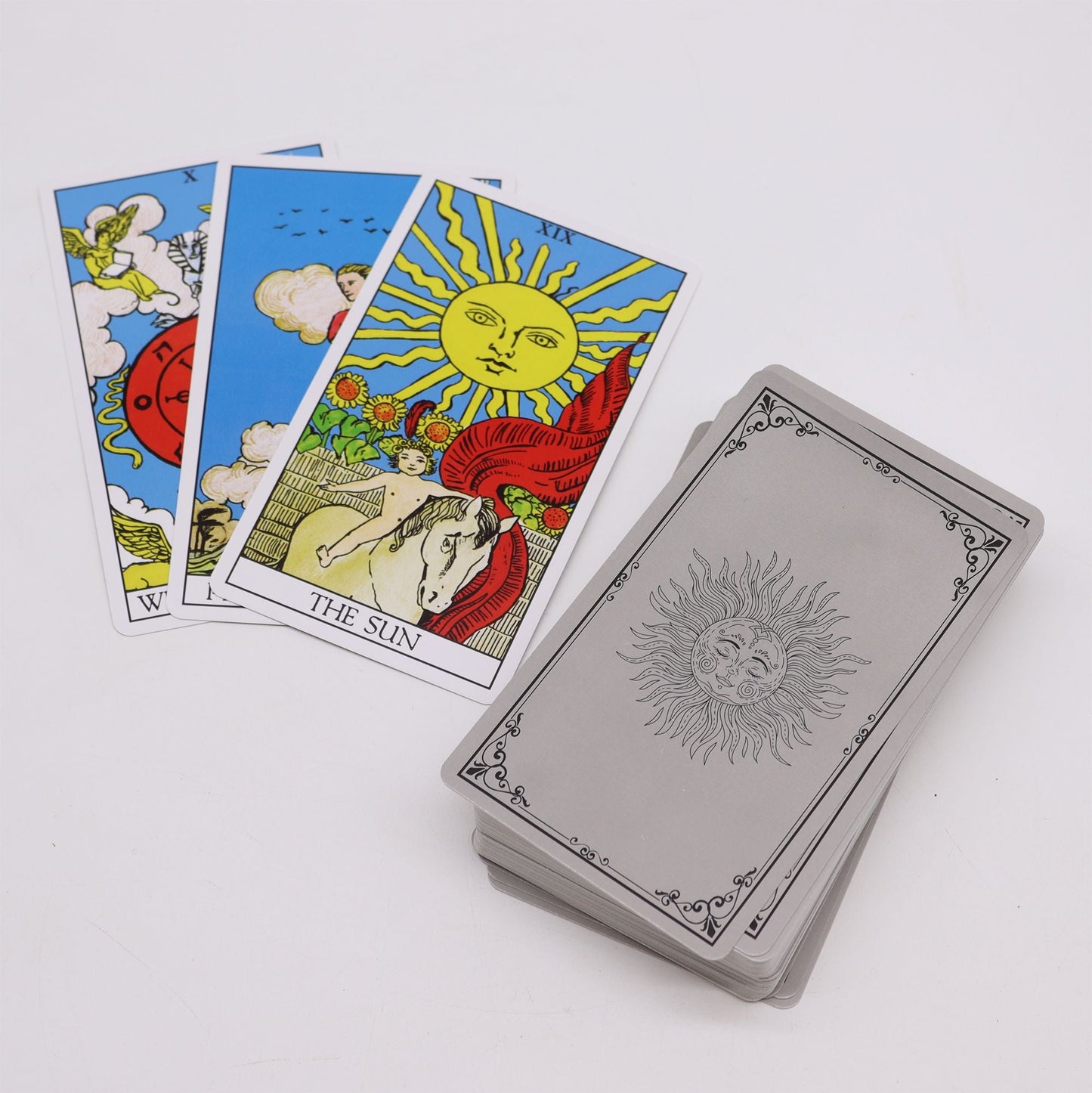 Tarot Cards with Guide Book - Traditional Arcana Midnightt Light