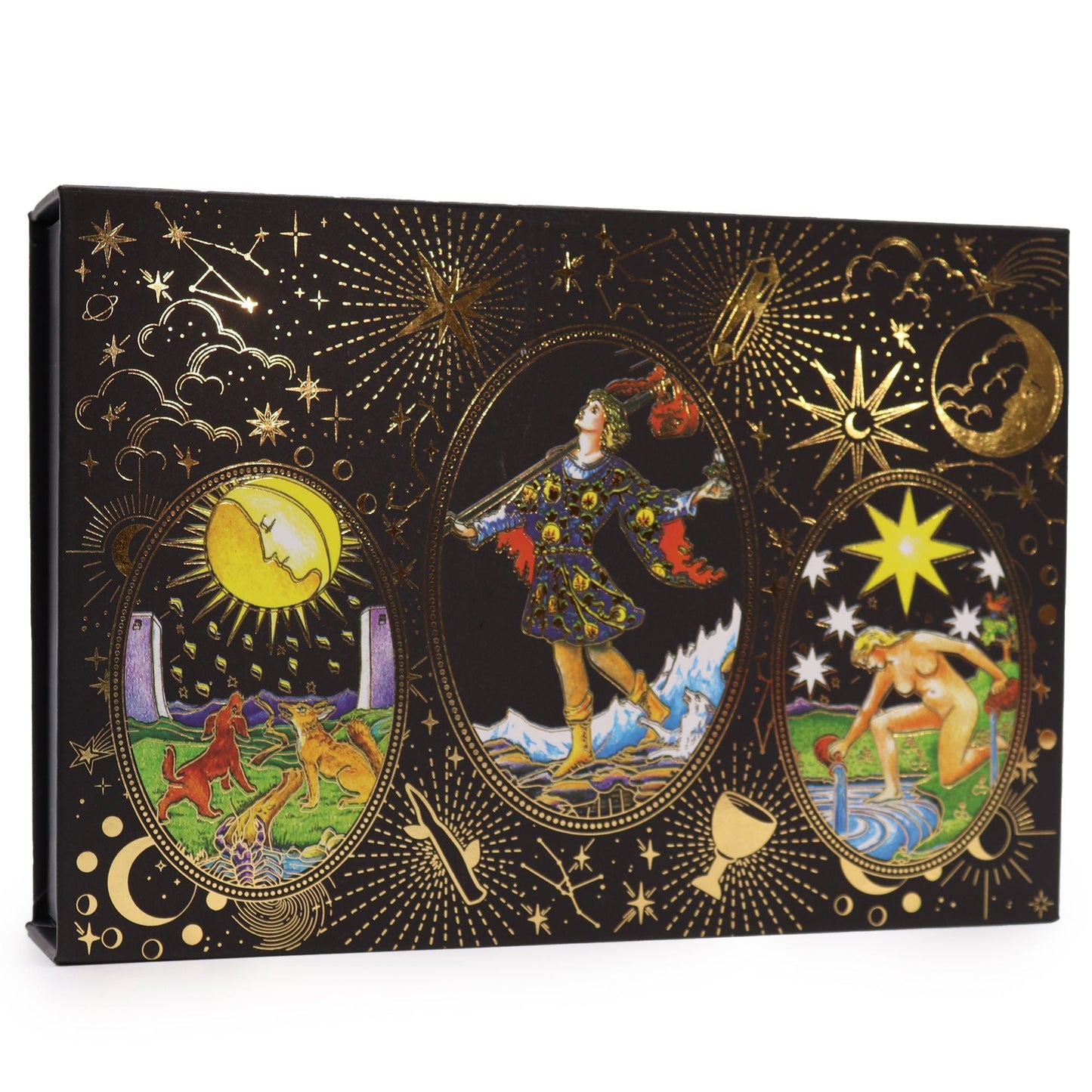 Gold Foil Tarot - Let the Magic Begin - Gift Set Midnightt Light