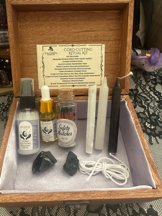 Cord-Cutting Ritual Kit | Banishing Ritual | Spiritual Cleansing Kit Iris Dahlia Apothecary