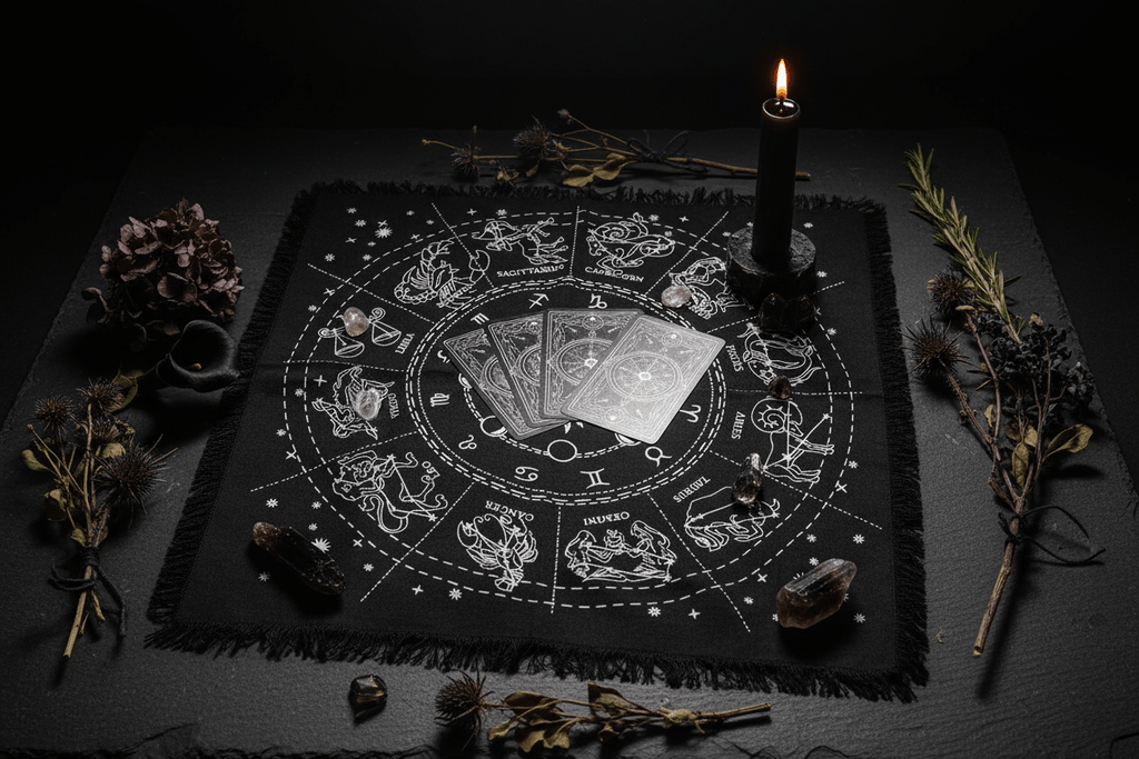 Horoscope Altar Cloth — In Use