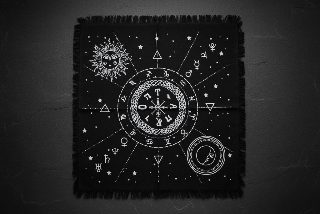 Moon & Sun Chart Altar Cloth — Not In Use