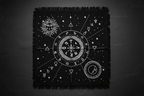 Moon & Sun Chart Altar Cloth — Not In Use