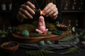 Gaia Candle In Use
