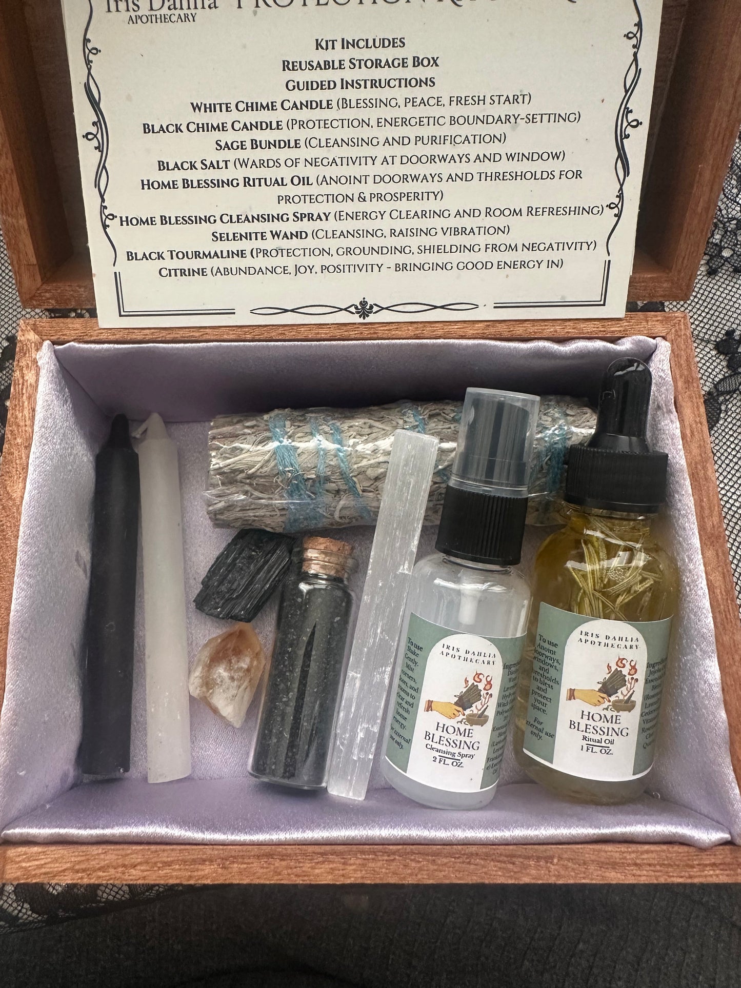 New Home Blessing Ritual Kit – Cleanse, Protect & Invite Abundance Iris Dahlia Apothecary