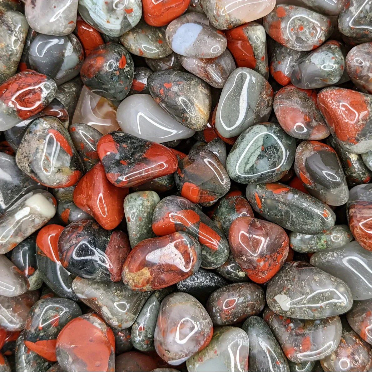 Natural African blood stone Midnightt Light