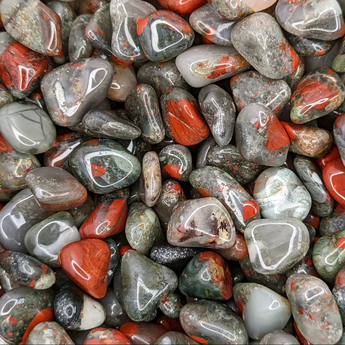 Natural African blood stone Midnightt Light