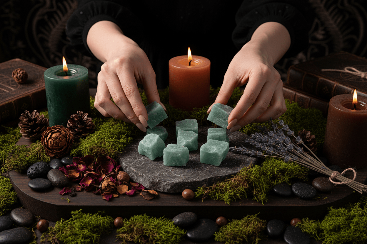 Green Aventurine In Use