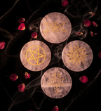 Natural Rose Quartz Symbol Carved Crystal | Love, Compassion & Intentional Magic