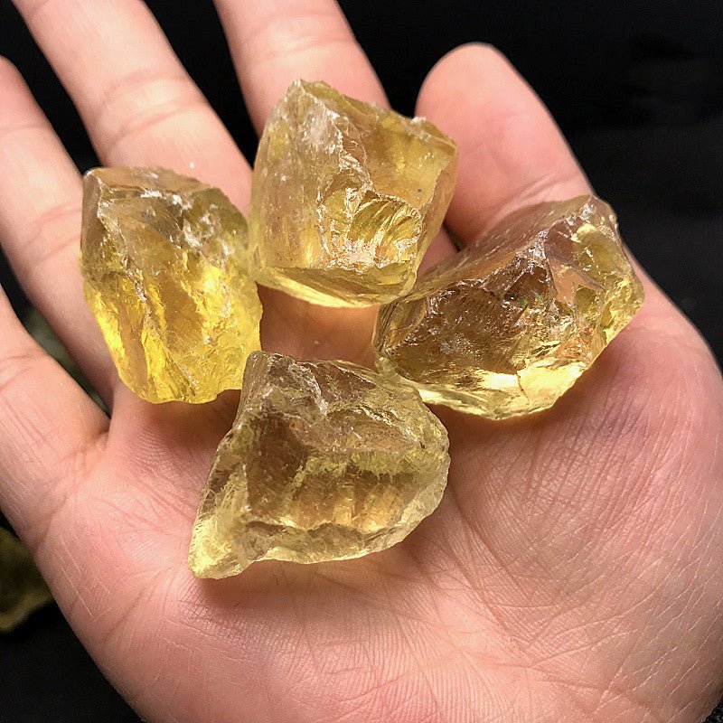 Natural Rough Citrine Crystal Midnightt Light
