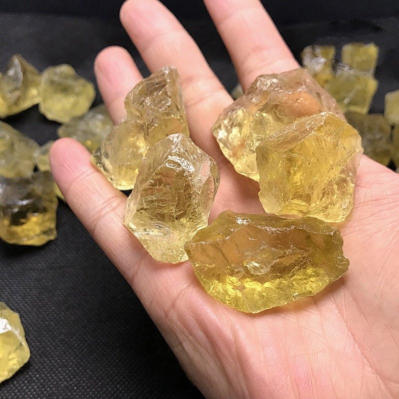 Natural Rough Citrine Crystal Midnightt Light