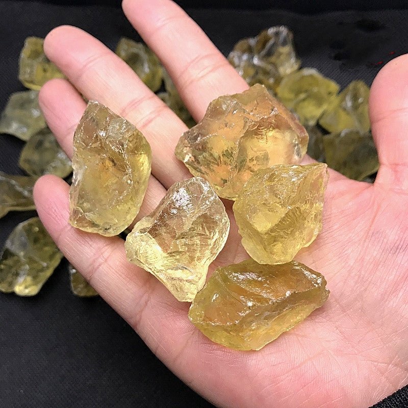 Natural Rough Citrine Crystal Midnightt Light