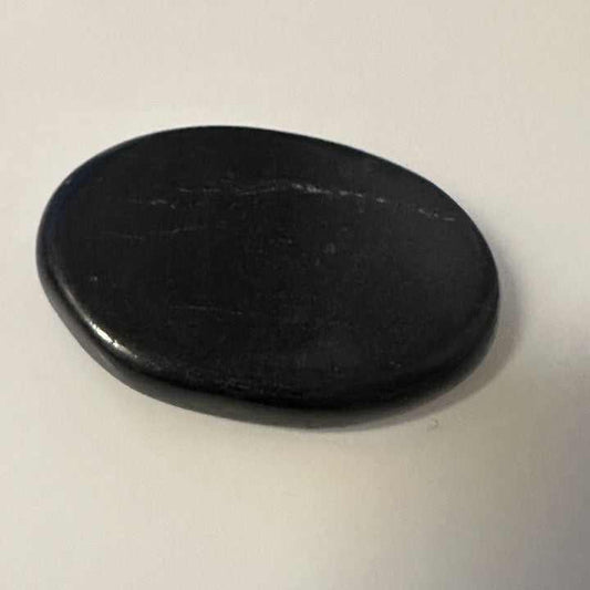 Russian Shungite Flat Palm Stone Sacred Crystals