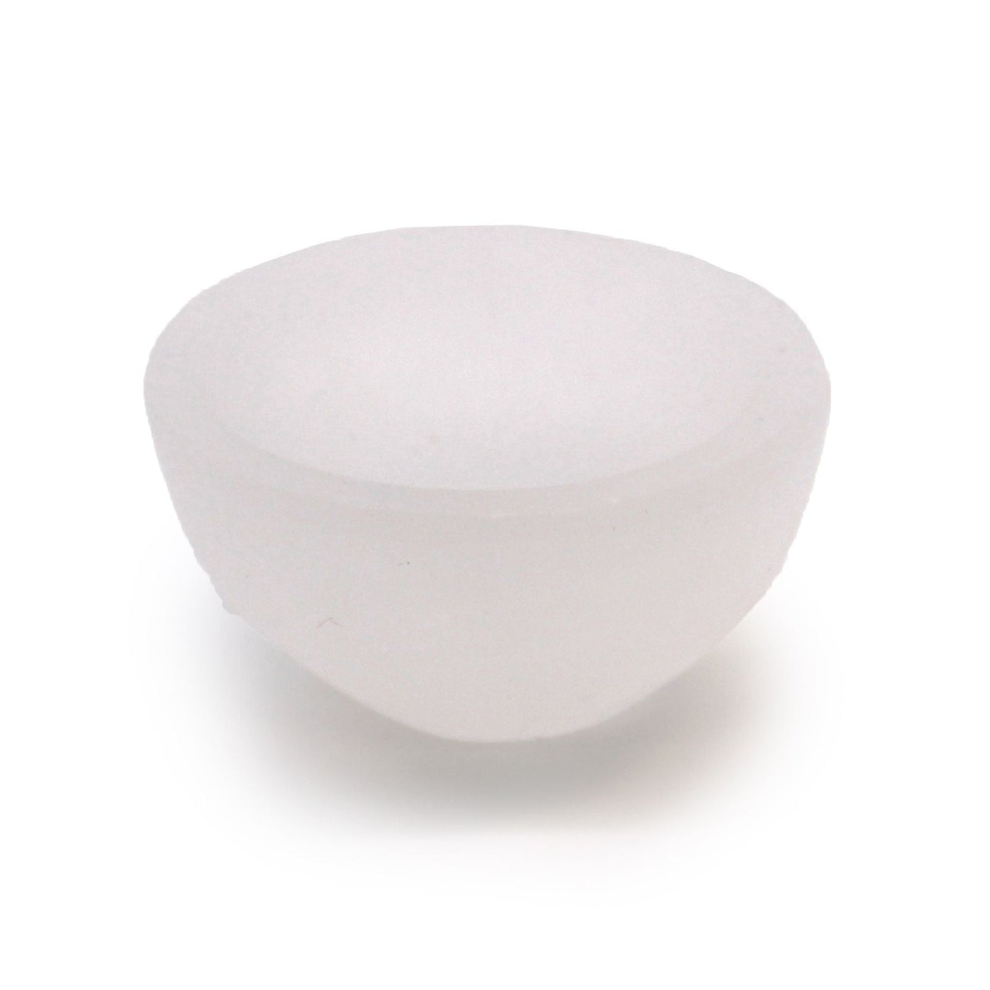 Selenite Round Bowl - 6cm Midnightt Light