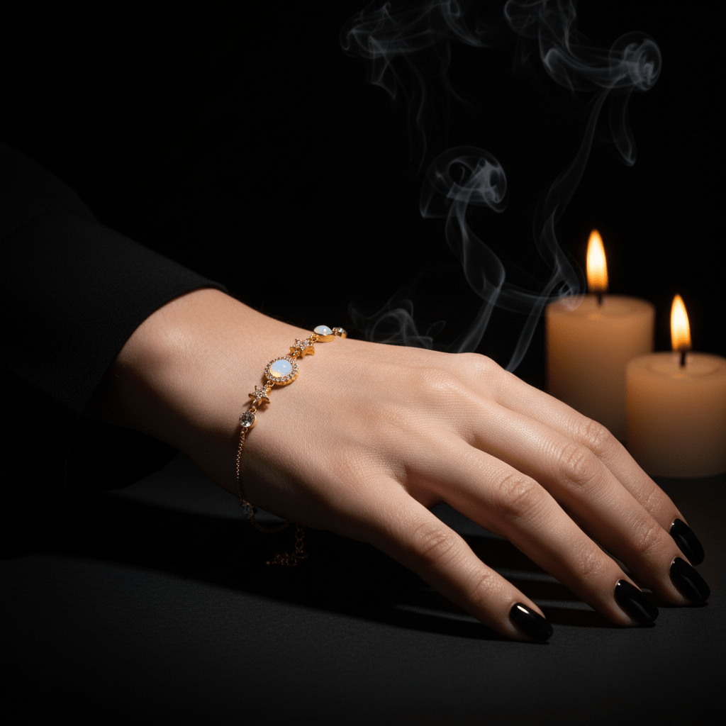 Star Opal Bracelet On Wrist