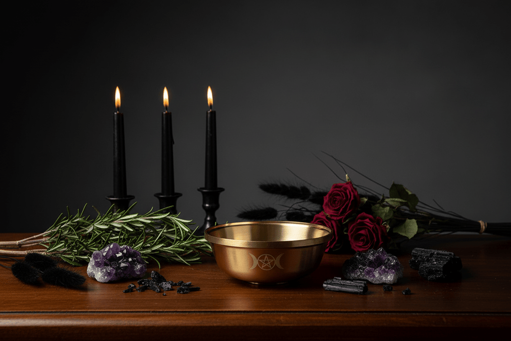 Copper Bowl Not In Use on Altar